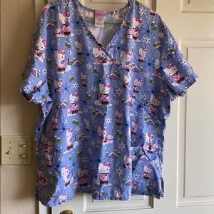 Hello Kitty Holiday Plus Size scrubs